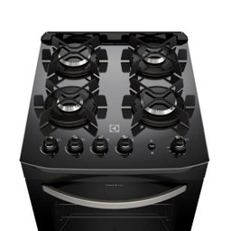 Fogão de Piso Electrolux 4 Bocas Chama Rápida Mesa de Vidro Preto Bivolt 52Gp - 8 Fogão de Piso Electrolux 4 Bocas Chama Rápida Mesa de Vidro Preto Bivolt 52Gp - 8
