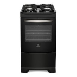 Fogão de Piso Electrolux 4 Bocas Chama Rápida Mesa de Vidro Preto Bivolt 52Gp - 2 Fogão de Piso Electrolux 4 Bocas Chama Rápida Mesa de Vidro Preto Bivolt 52Gp - 2