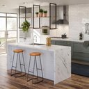 Ver imagem 4 de Kit 2 Banquetas Altas Industrial Madeira Maciça Peroba Rosa