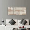 Quadro Abstrato Neutro Para Sala Quarto Corredor Jogo 3 Peças - 1