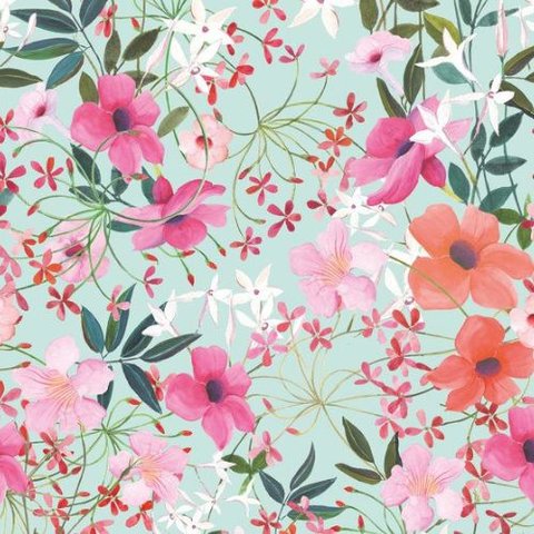 Painel de Parede The Wall 2 Floral Colorido 391951