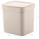 Ver imagem 2 de Conjunto Escorredor de Louças Pratos e Lixeira 2,5l ou para Pia ou Bancada Bege