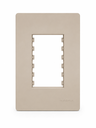 Ver imagem 1 de Placa+Suporte 4x2 3 Postos Infiniti Plus Duna Margirius Cor:Duna