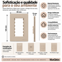 Ver imagem 5 de Placa+Suporte 4x2 3 Postos Infiniti Plus Duna Margirius Cor:Duna