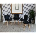 Ver imagem 4 de Conjunto de Mesa Dobrável Retrátil 1,40 Branco/Noronha Inox + 4 Cadeiras Slim - Preta