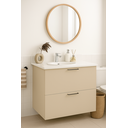 Ver imagem 5 de Balcão para Banheiro 60cm 2 Portas Basculantes Suspenso sem Tampo Bege