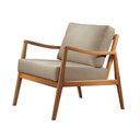 Ver imagem 1 de Poltrona Giulia Luxo Madeira Maciça Castellar Móbile Corino Off White Corino Off White