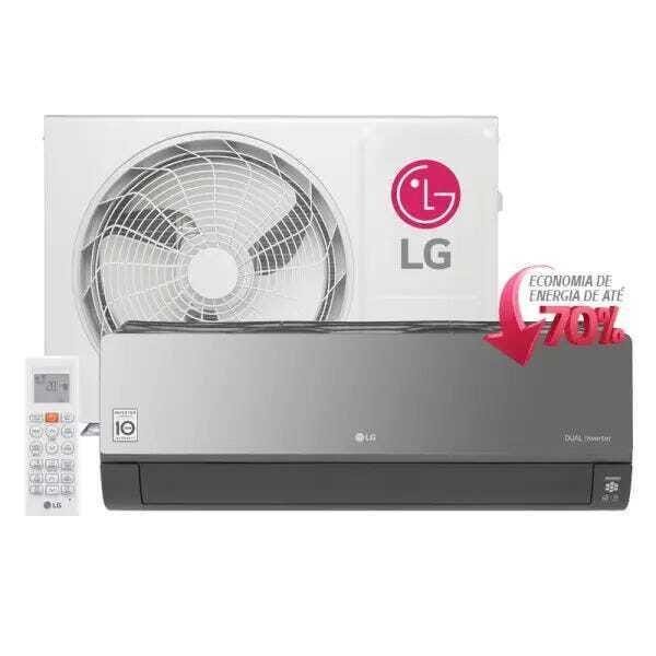 Ar Condicionado Split Hi Wall LG Art Cool 9.000BTUs Controle