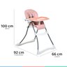 Cadeira Alimentação Refeição Infantil Bebê 6-36M 15kg Reclinável Papa&Soneca+ Rose Madder - 7