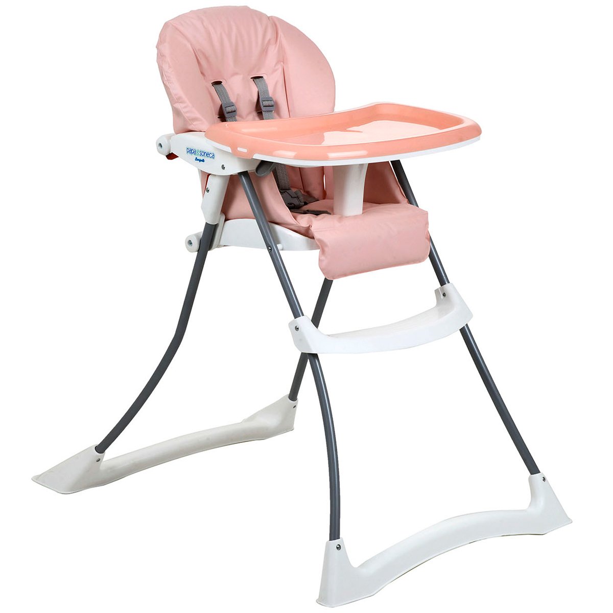 Cadeira Alimentação Refeição Infantil Bebê 6-36M 15kg Reclinável Papa&Soneca+ Rose Madder