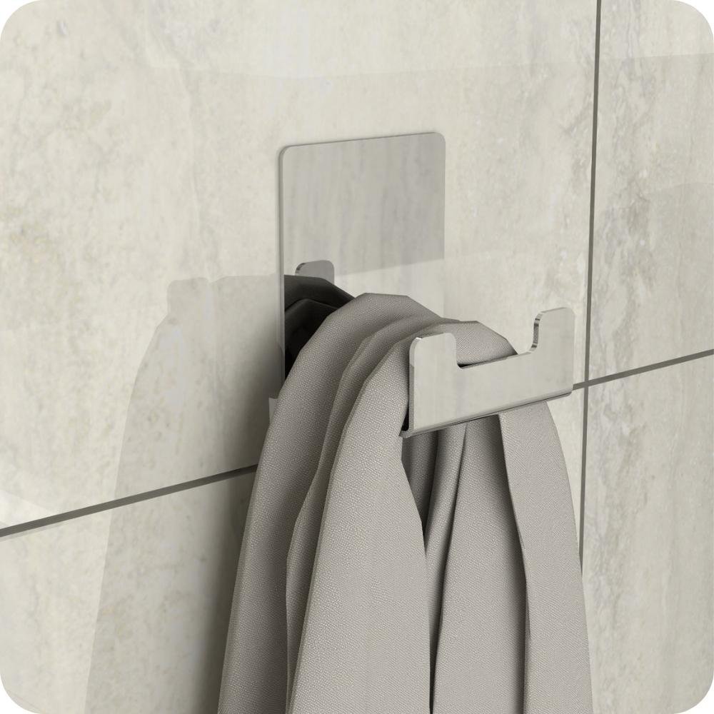 Kit Acessórios Para Banheiro Inox Com Adesivo 7 Peças ELG - 8