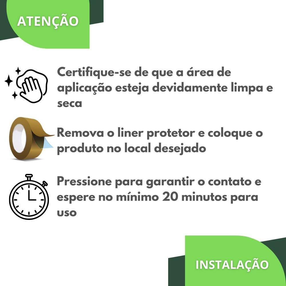 Kit Acessórios Para Banheiro Inox Com Adesivo 7 Peças ELG - 3