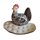 Ver imagem 1 de Galinha Carijó Porta Ovos Cerâmica:a Solução Perfeita para Armazenar Seus Ovos com Estilo e Praticid