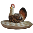 Ver imagem 3 de Galinha Carijó Porta Ovos Cerâmica:a Solução Perfeita para Armazenar Seus Ovos com Estilo e Praticid