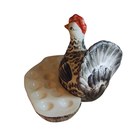 Ver imagem 2 de Galinha Carijó Porta Ovos Cerâmica:a Solução Perfeita para Armazenar Seus Ovos com Estilo e Praticid
