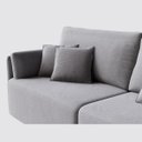 Ver imagem 3 de Sofá Living Barcelona 3,25m em Linho Brooks Cinza Médio - Home Mobily