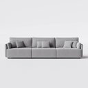 Ver imagem 1 de Sofá Living Barcelona 3,25m em Linho Brooks Cinza Médio - Home Mobily