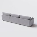 Ver imagem 6 de Sofá Living Barcelona 3,25m em Linho Brooks Cinza Médio - Home Mobily