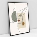 Ver imagem 1 de Quadro Decorativo em Canvas Abstrato Elegance - Moldura Preta - 120 x 80cm
