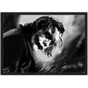 Ver imagem 2 de Quadro Decorativo Joker Coringa Preto e Branco Com Moldura