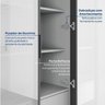 Cozinha Modulada 5 Peças 3 Aéreos 1 Balcão 1 Cristaleira Nara CabeCasa MadeiraMadeira - 16