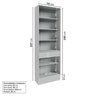 Cozinha Modulada 5 Peças 3 Aéreos 1 Balcão 1 Cristaleira Nara CabeCasa MadeiraMadeira - 15