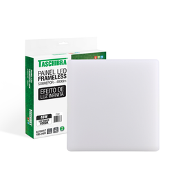 Painel de Led Taschibra Frameless Quadrado Sobrepor 48W Bivolt 4000K Luz Neutra - 1