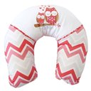 Ver imagem 1 de Almofada Amamentação Minasrey Corujinha Chevron Loupiot Rosê