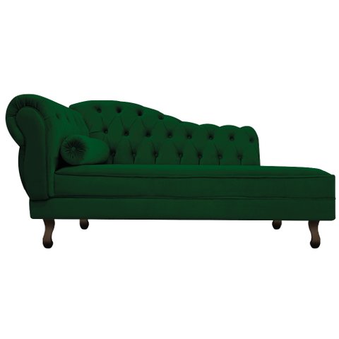 Diva Recamier Diana 185cm Lado Direito Suede - ADJ Decor - Verde