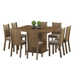 Conjunto Sala de Jantar Mesa e 8 Cadeiras Madesa Clarice - 4 Conjunto Sala de Jantar Mesa e 8 Cadeiras Madesa Clarice - 4