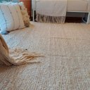 Ver imagem 2 de Tapete Peludo Algodão Sala Quarto Versatto Nude Cru 200 X 250