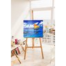 Lindo Quadro Decorativo em Acrílico para Decoração de Barco a Vela Jangada no Mar - 5