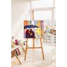 Quadro Decorativo em Acrílico Pintado a Mão Mulher com Guarda Chuva - 5