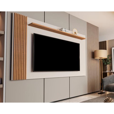 Painel Ripado para Tv até 70 Polegadas Grécia 180cm