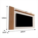 Ver imagem 2 de Painel Ripado para Tv até 70 Polegadas Grécia 180cm