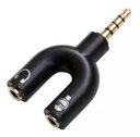 Ver imagem 1 de Adaptador P2 4c X 2 Jack P2 Femea (fone + Mic) Tebera
