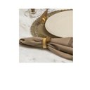 Ver imagem 3 de Conjunto de 4 Guardanapos Lila Franjas 45cm x 45cm Natural Copa & Cia