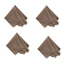 Ver imagem 1 de Conjunto de 4 Guardanapos Lila Franjas 45cm x 45cm Natural Copa & Cia
