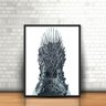 Quadro Moldura Game of Thrones Trono de Ferro Espadas 60x40 - 1