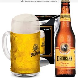Caneca Chopp / Cerveja Eisenbahn Pilsen de Vidro 1300Ml - 1