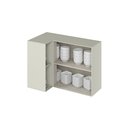 Ver imagem 5 de Aéreo Canto Reto 01 Porta com Nicho Decorativo 100% MDF Fineze Bege/Areia HP