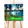 Quadro Decorativo de Paisagem de Árvores para Decoração Pintado a Mão em Acrílico - 5
