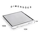Ver imagem 4 de Ralo Oculto Invisivel 15x15 Inox Discreto Kit 6 Uni Banheiro Cozinha Lavabo Varanda Lavanderia Casa