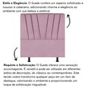Ver imagem 5 de Cabeceira Solteiro Cama Box Estofada 90 Cm Antonella Suede Rosa