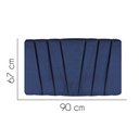 Ver imagem 2 de Painel Cabeceira Estofada Bélgica 90cm Cama Box Solteiro Suede Azul- Mabe Magazine