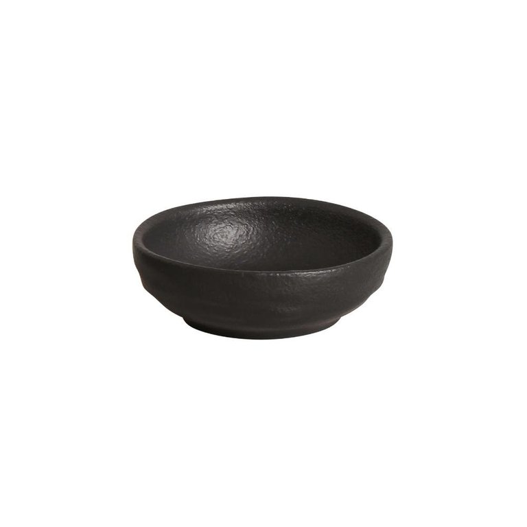 CONJUNTO C/ 6 RAMEQUIM MÉDIO ORGÂNICO PRETO MATTE 9x3 cm