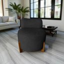 Ver imagem 7 de Poltrona Decorativa Mônaco Couro Preto