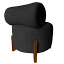 Ver imagem 4 de Poltrona Decorativa Mônaco Couro Preto