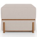 Ver imagem 6 de Puff Decorativo Retangular para Sala de Estar Domus L02 Linho Bege - Lyam Decor