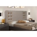 Ver imagem 2 de Cabeceira Cama Box Casal 140 Cm Genova Linho S04 - D’Rossi Gênova Dourado